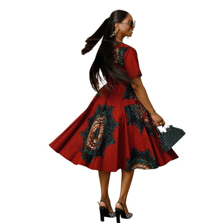 MARIAMA AFRICAN PRINT MIDI DRESS - Especially Yours