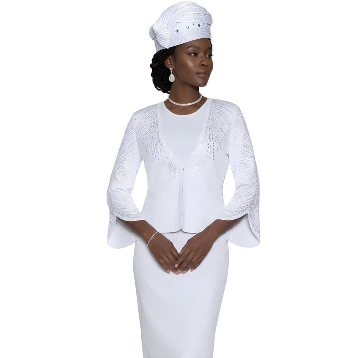 Rhinestone 3 - Piece Burst Knit Suit Lily & Taylor - Especially Yours