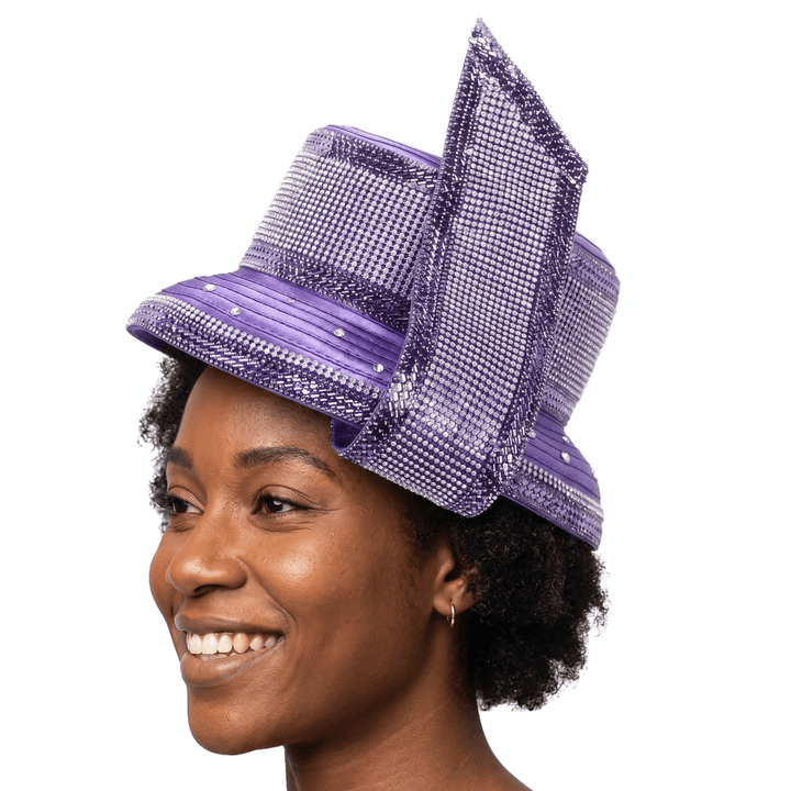 SMALL BRIM STONED RIBBON HAT - Especially Yours