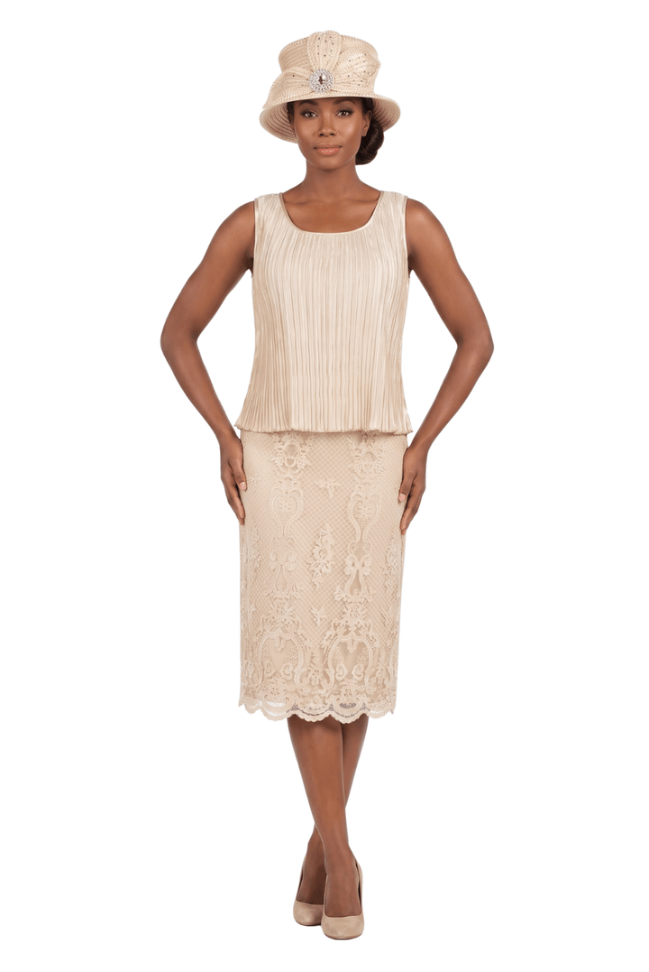 Vertical Pleats Satin Camisole - Especially Yours