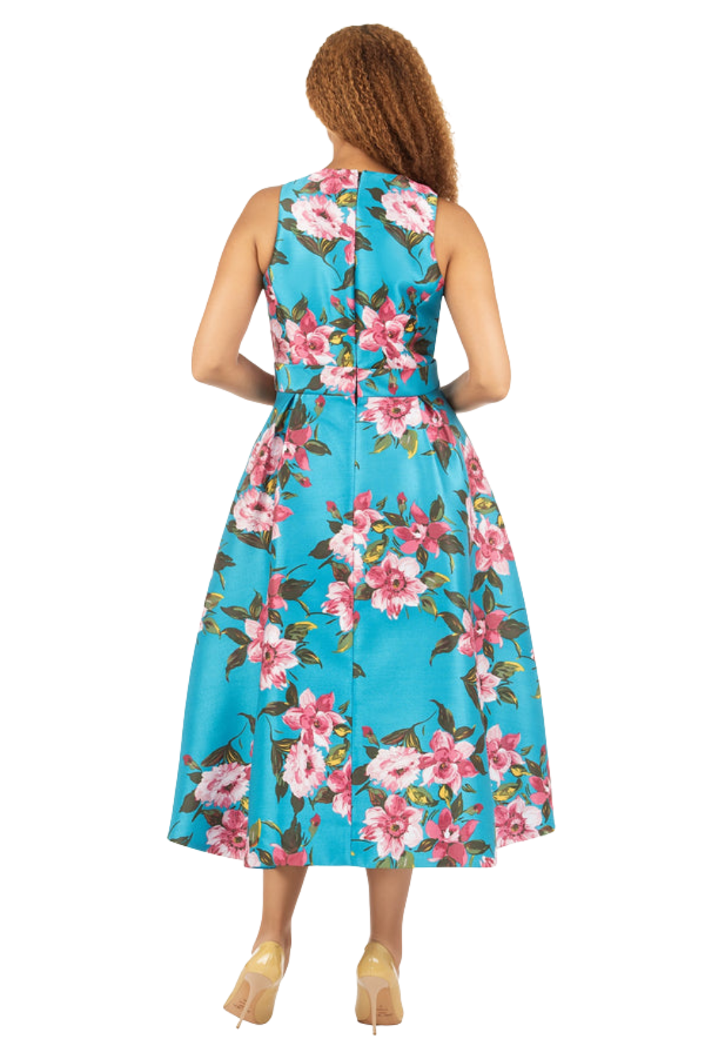 Sleeveless Full Flare Hi-Lo Drs w/ Styling Belt - Especially Yours