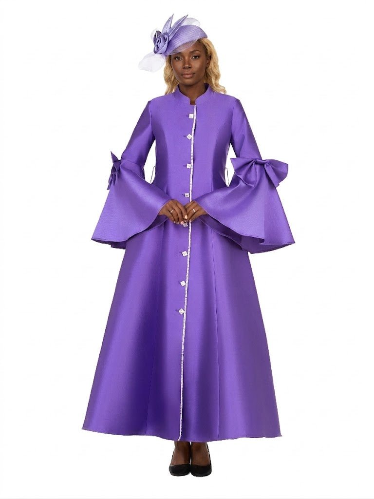 1pc Silky Twill Button Down Robe - Especially Yours