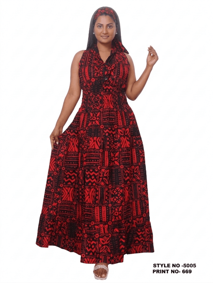 Geometric Print Halter Maxi Jumpsuit - Especially Yours