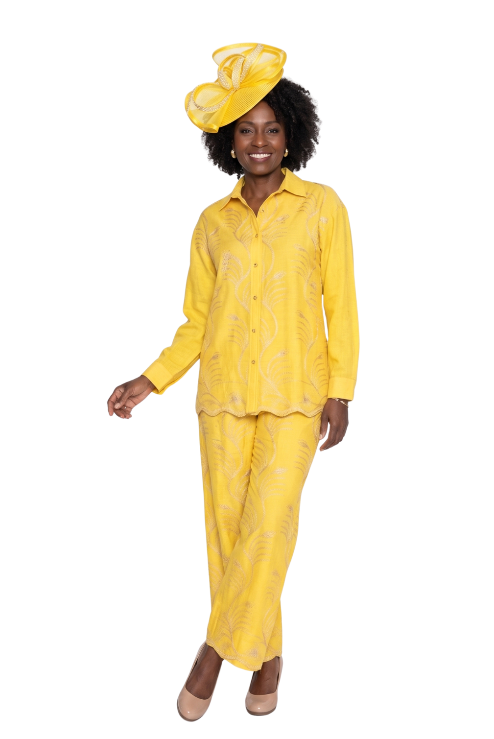 Embroidered Pant Set by Lily & Taylor