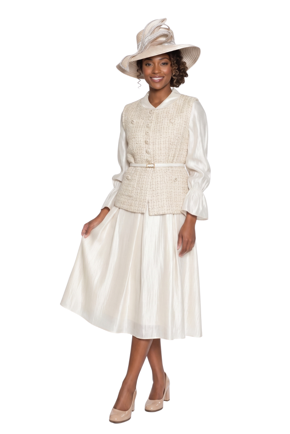 Textured Jacket Midi Dress by Lily & Taylor