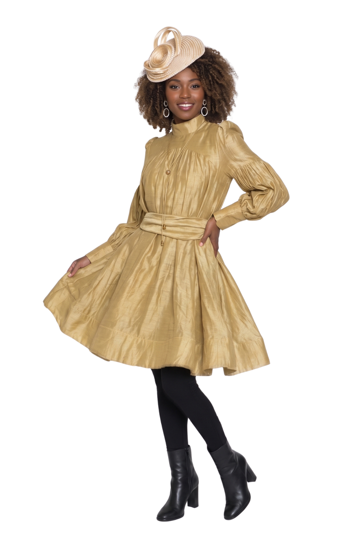 Belted Flare Mini Dress by Lily & Taylor