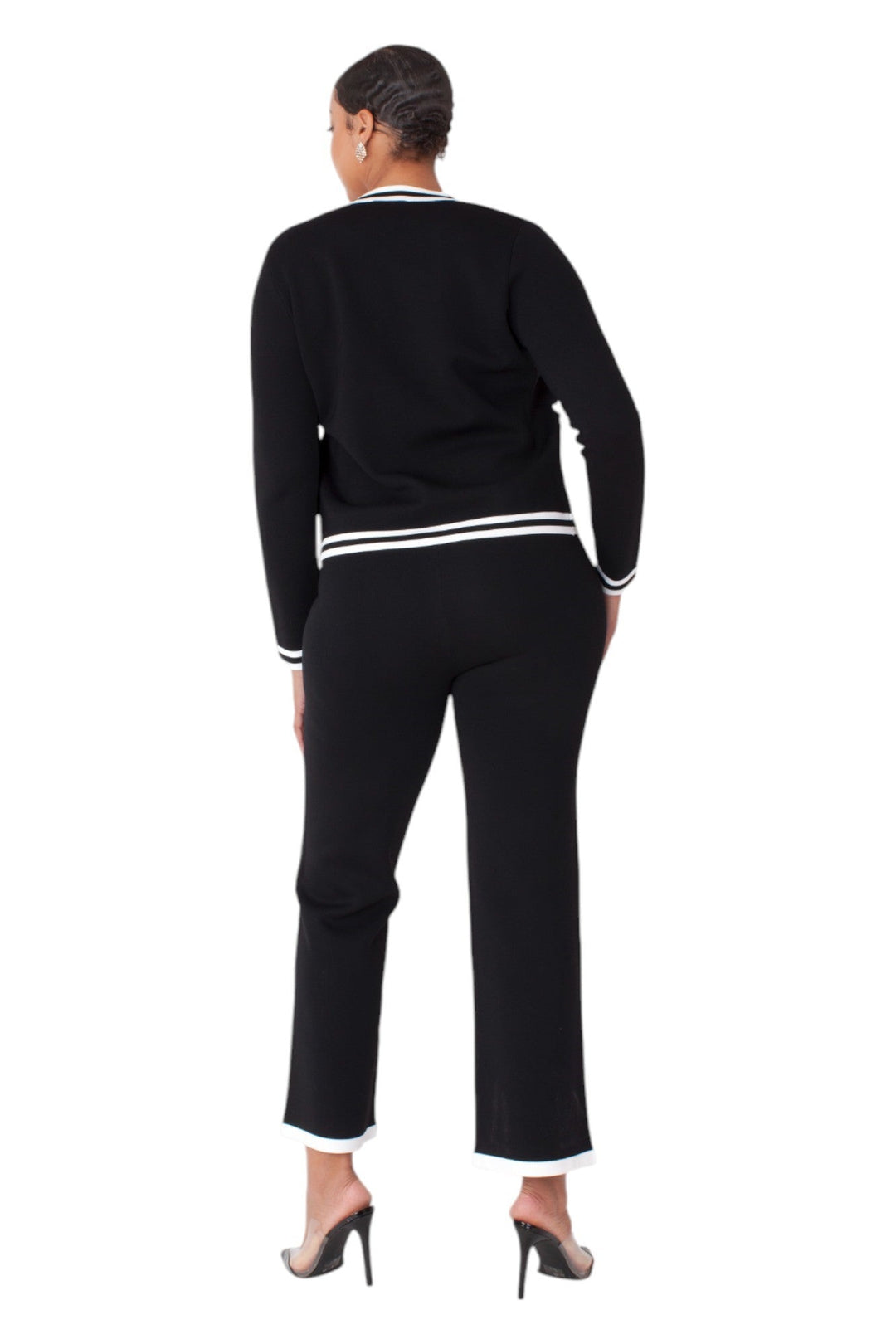 Contrast Trim Knit Three Piece Set - 51008 - Especially Yours