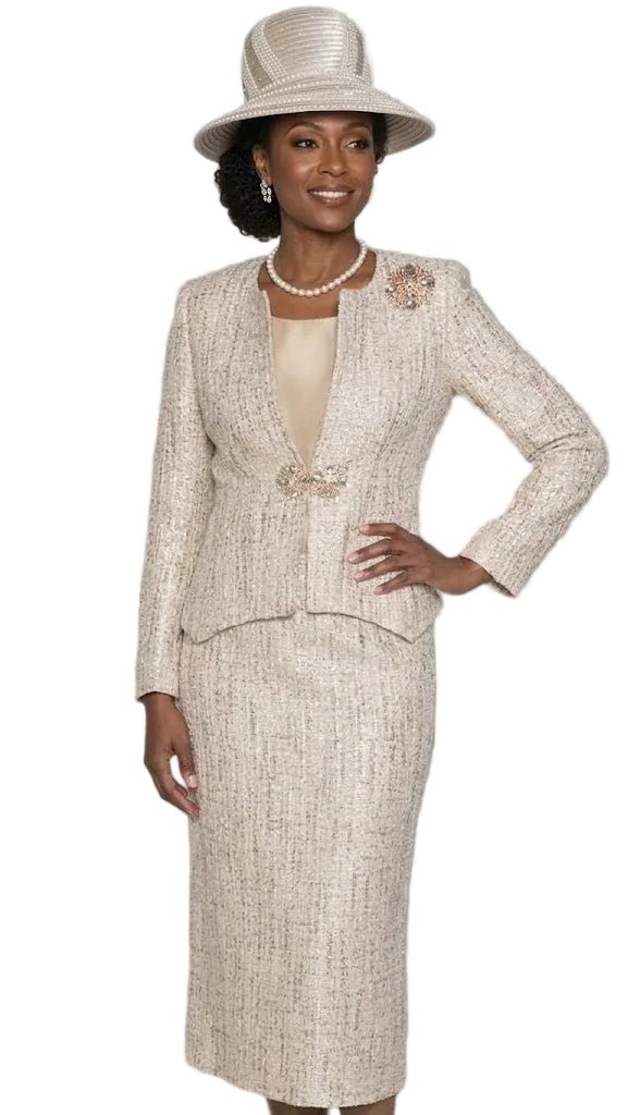 Sequin Bouclé Skirt Suit by Lily & Taylor - Especially Yours