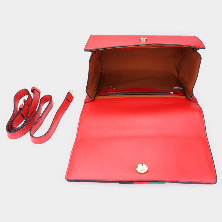 2PCS - Honey Bee Accented Snake Skin Patterned Faux Leather Tote Bag Wallet Set - Especially Yours