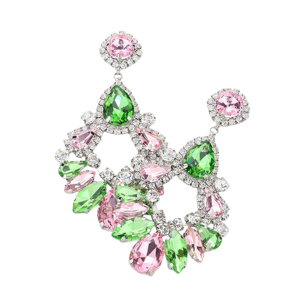 Teardrop Marquise Crystal Drop Evening Earrings - Especially Yours