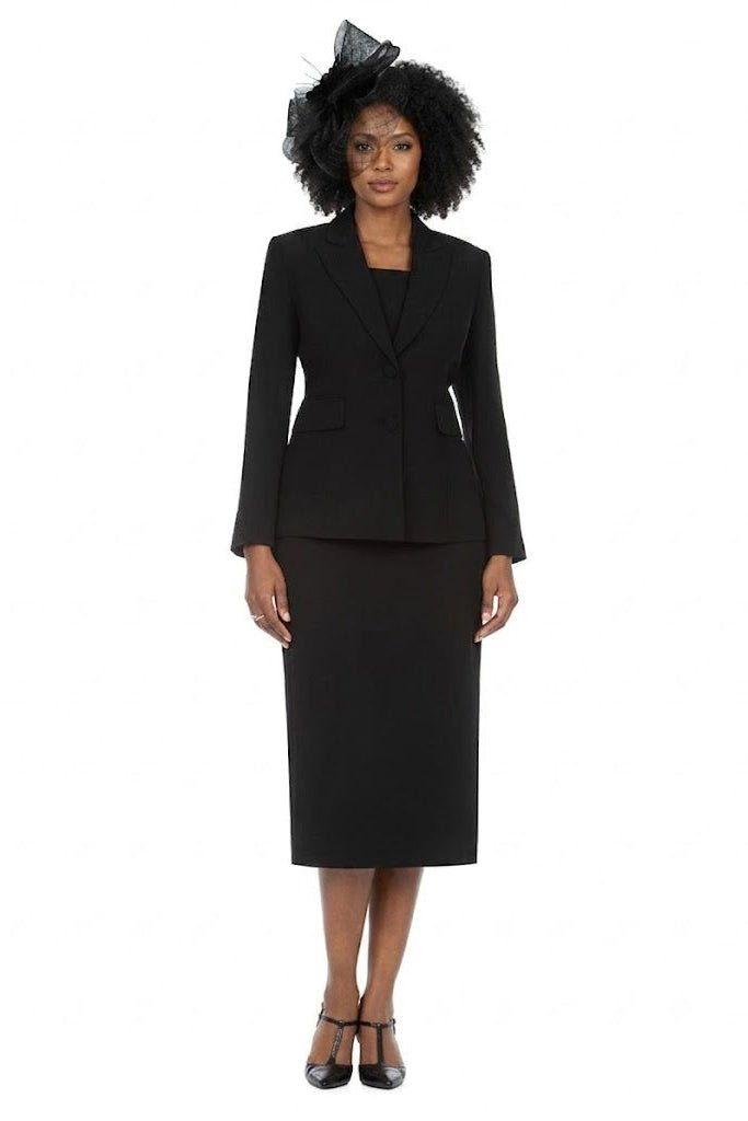 Classic Two-Button Blazer & Midi Skirt Suit Set - Especially Yours