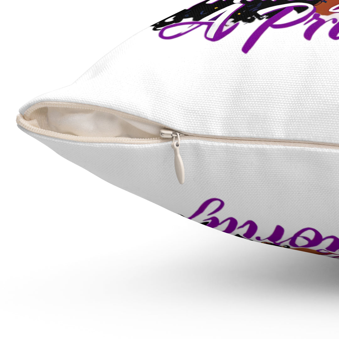 Make Yourself a Priority Pillow — Empowering Black Woman Decorative Throw Pillow - Especially Yours