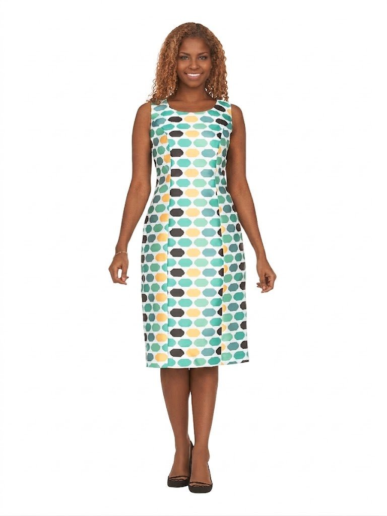 Dot Print 2pc Bell Sleeve Sheer Jkt Dress Set - Plus - Especially Yours