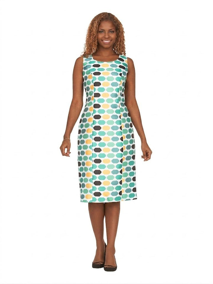 Dot Print 2pc Bell Sleeve Sheer Jkt Dress Set - Plus - Especially Yours