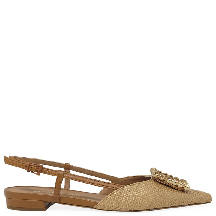 Beige Sling Back Flat - Especially Yours
