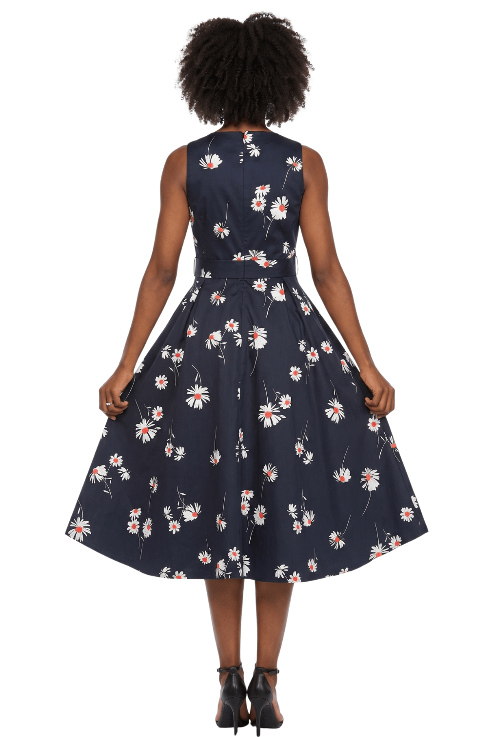 Sleeveless Full Flare Hi-Lo Drs w/ Styling Belt - Especially Yours
