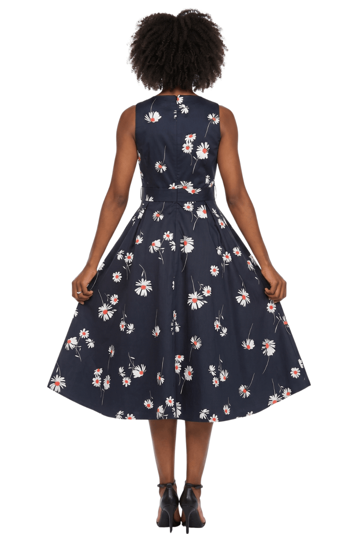 Sleeveless Full Flare Hi-Lo Drs w/ Styling Belt - Especially Yours