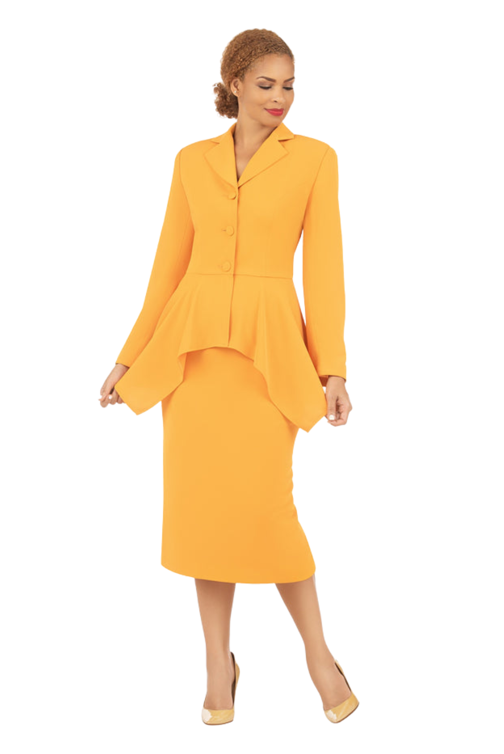 2pc Notch Collar 3-button Uneven Jkt Sweep Suit