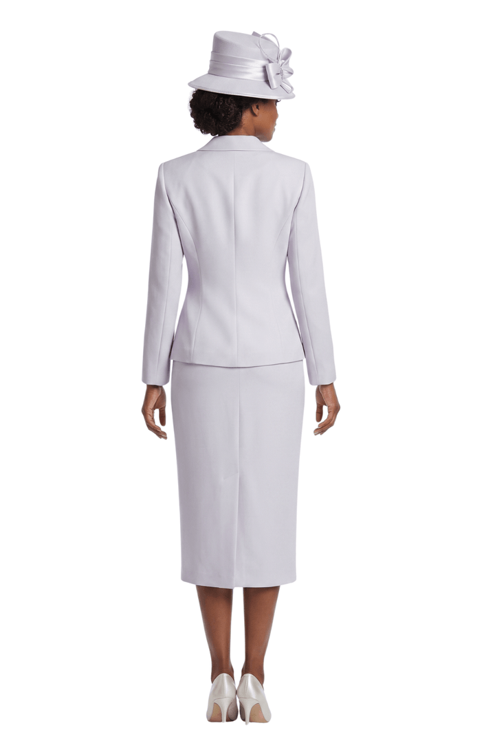 3pc Basic Notch Collar 1 - button Skirt Suit - Plus - Especially Yours