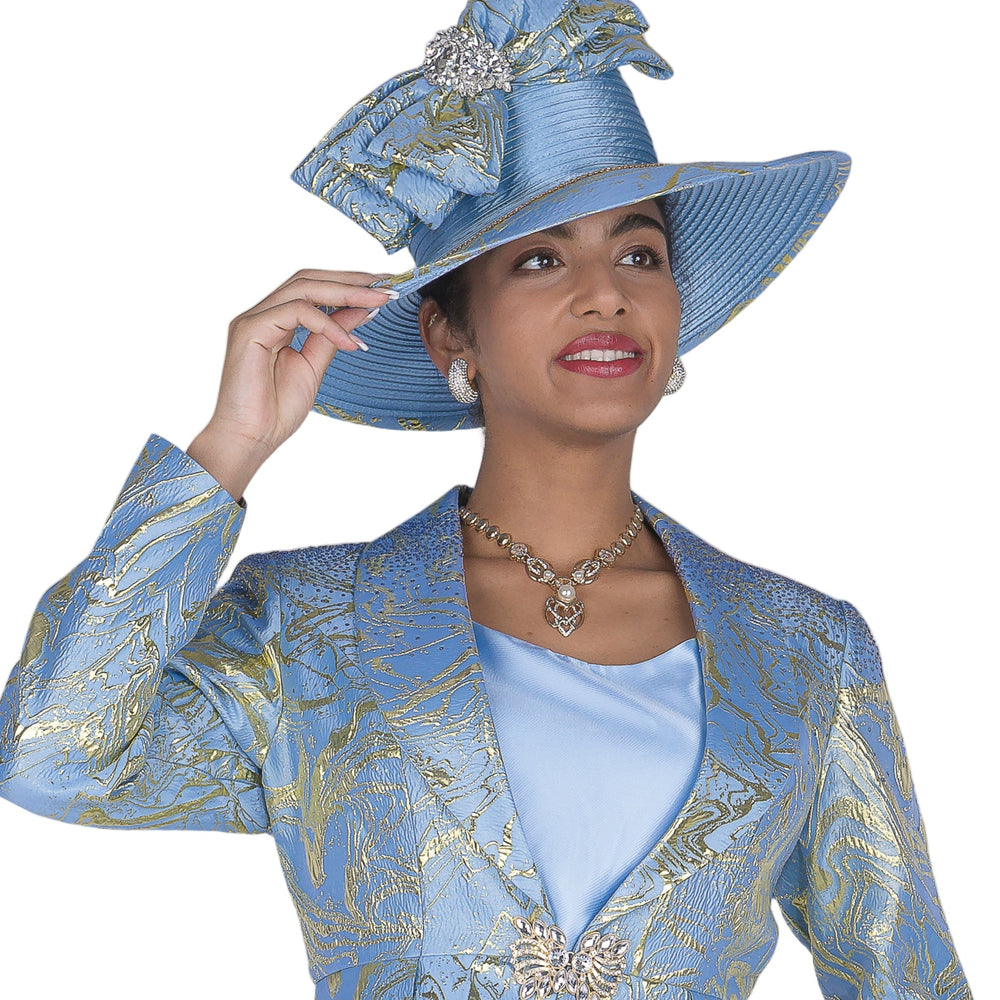 Elegant Champagne Italy H6103 Blush Gold Women's Special Occasion Church Hat - Especially Yours