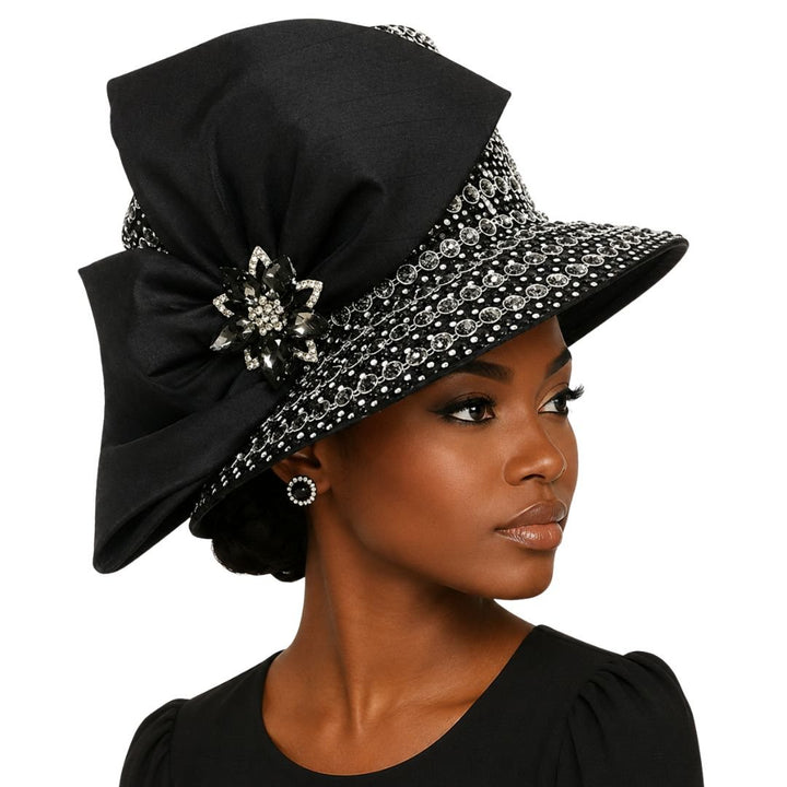 Faberge Crystal Jewel Bucket Church Hat - Whittall & Shon - Especially Yours