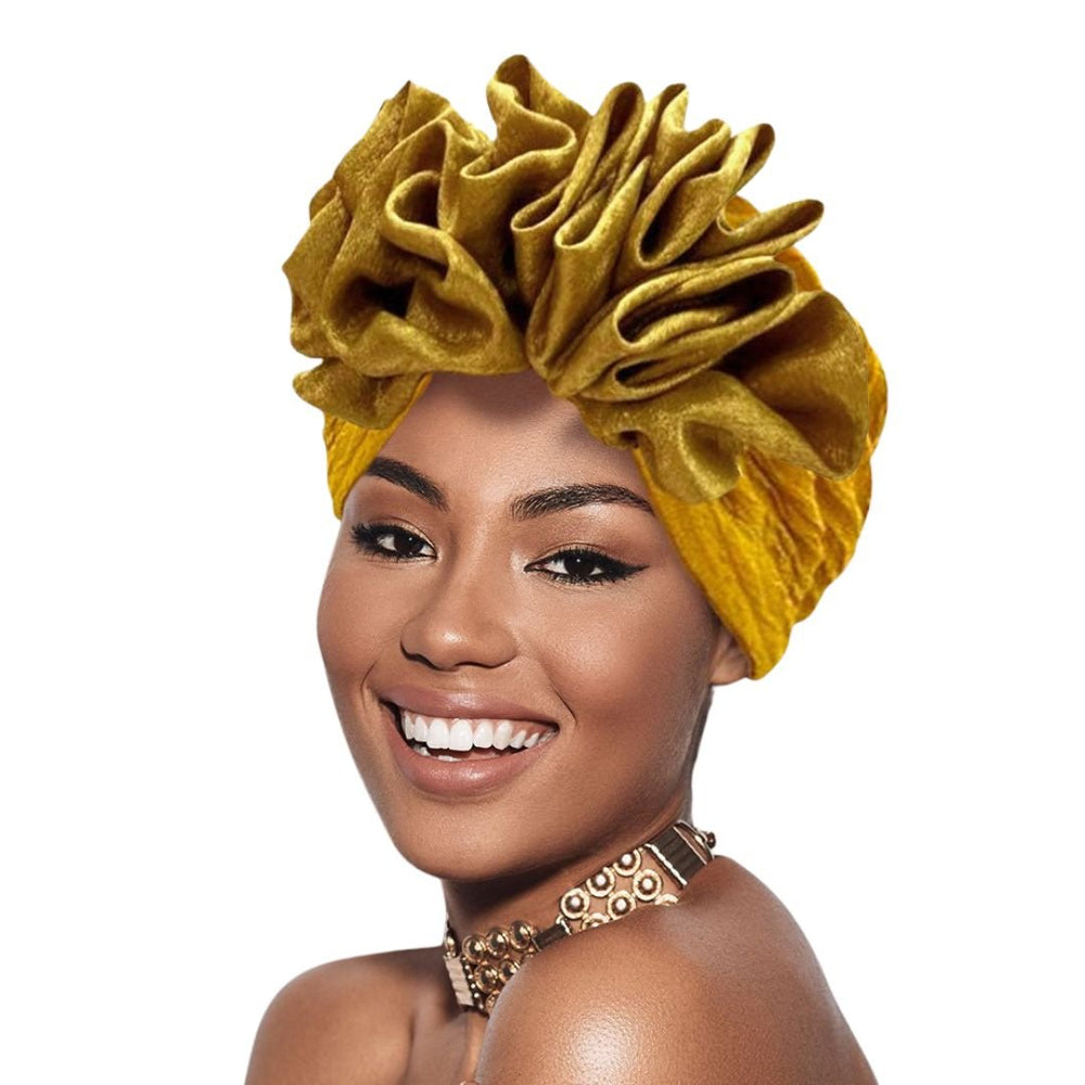 Ruffled Statement Turban Hair Wrap - Especially Yours