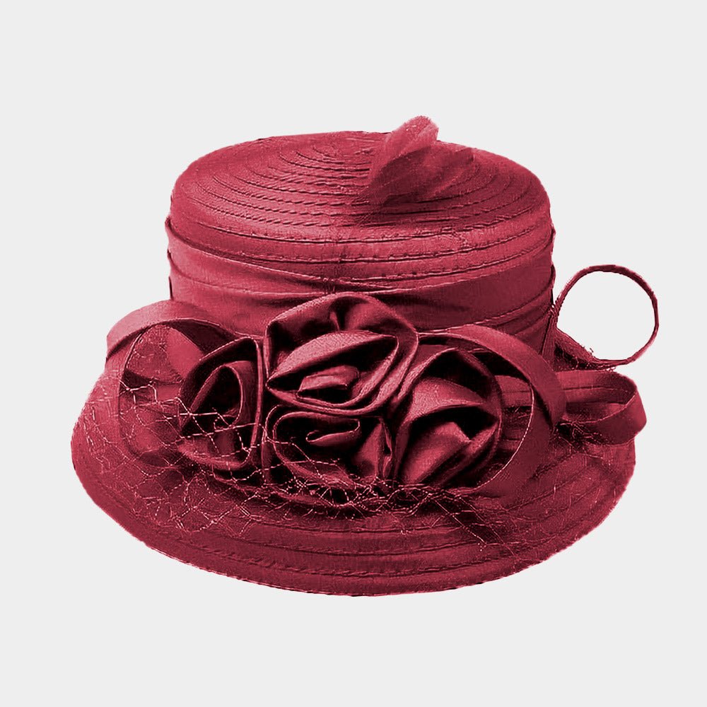 Rose Accented Dressy Hat - Especially Yours