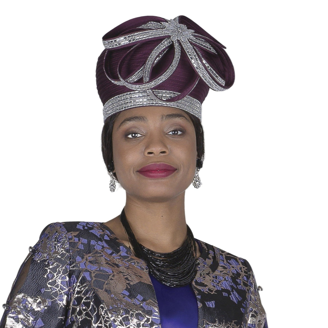 Elegant Women's Purple Church Hat with Stylish Design and Quality Fabric - Especially Yours