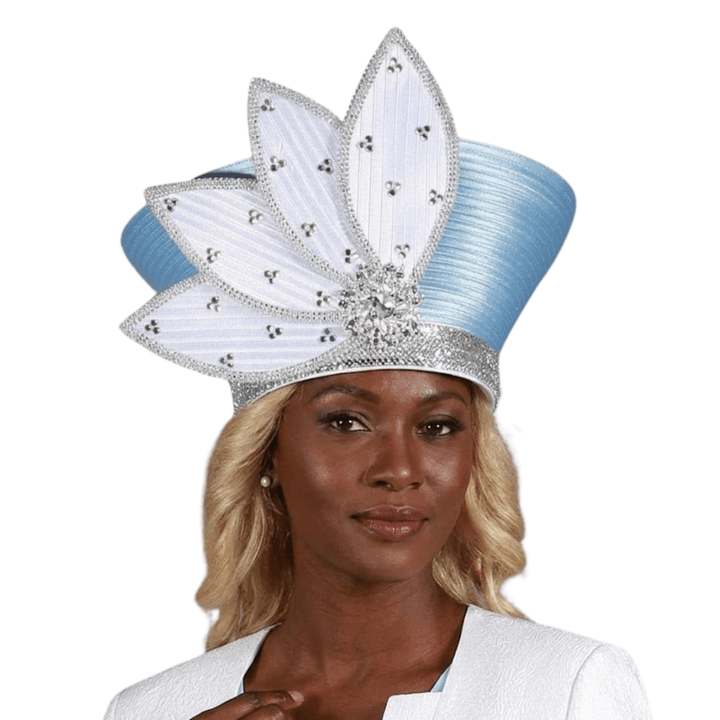 Rhinestone Petal Crown Statement Hat - Especially Yours