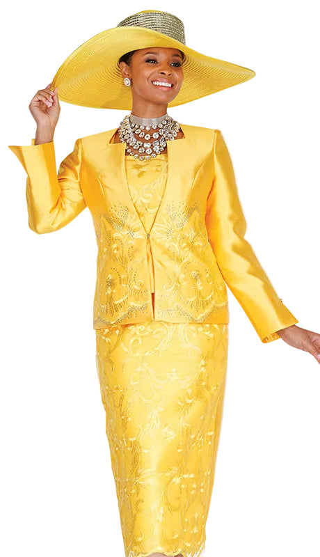 Turquoise Lace Panel Skirt Suit – Champagne Italy