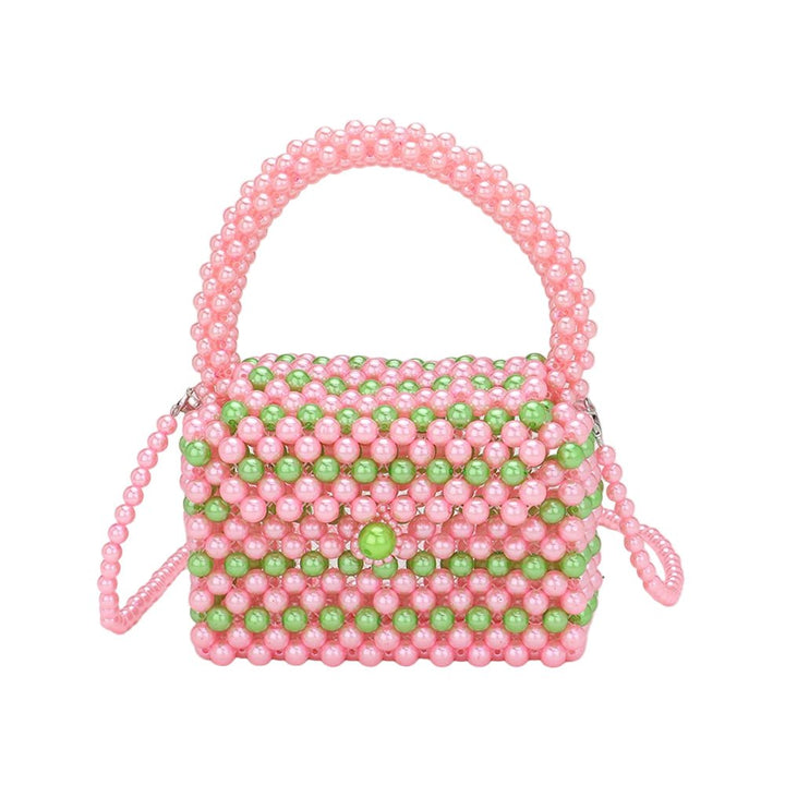 Pearl Beaded Mini Top Handle Handbag / Crossbody Bag - Especially Yours