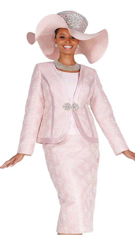 Brocade Jacket Skirt Suit – Champagne Italy