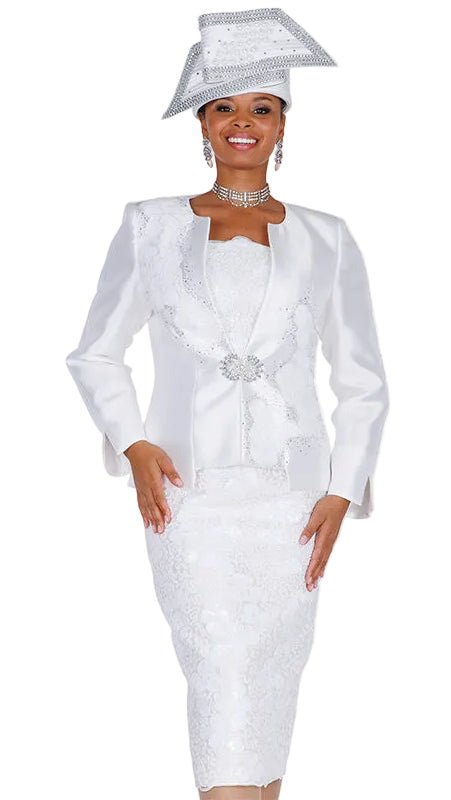 Purple Satin and Lace Church Suit 3-Piece Set - Champagne Italy - Especially Yours