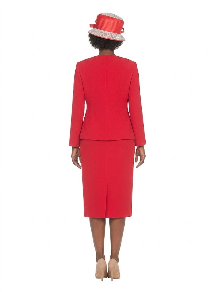 Timeless 3pc Skirt Suit with Jewel Brooch - Plus - Especially Yours