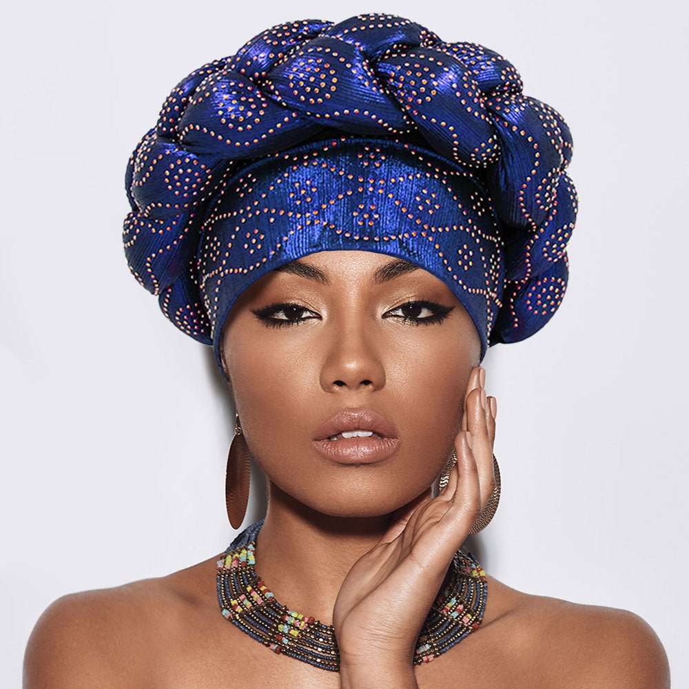 Bling Studded Braided Turban Hat - Especially Yours