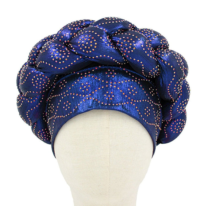 Bling Studded Braided Turban Hat - Especially Yours
