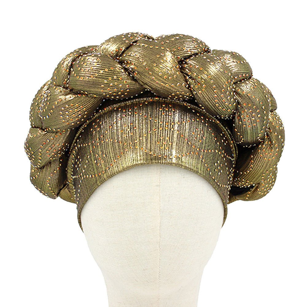 Bling Studded Braided Turban Hat - Especially Yours