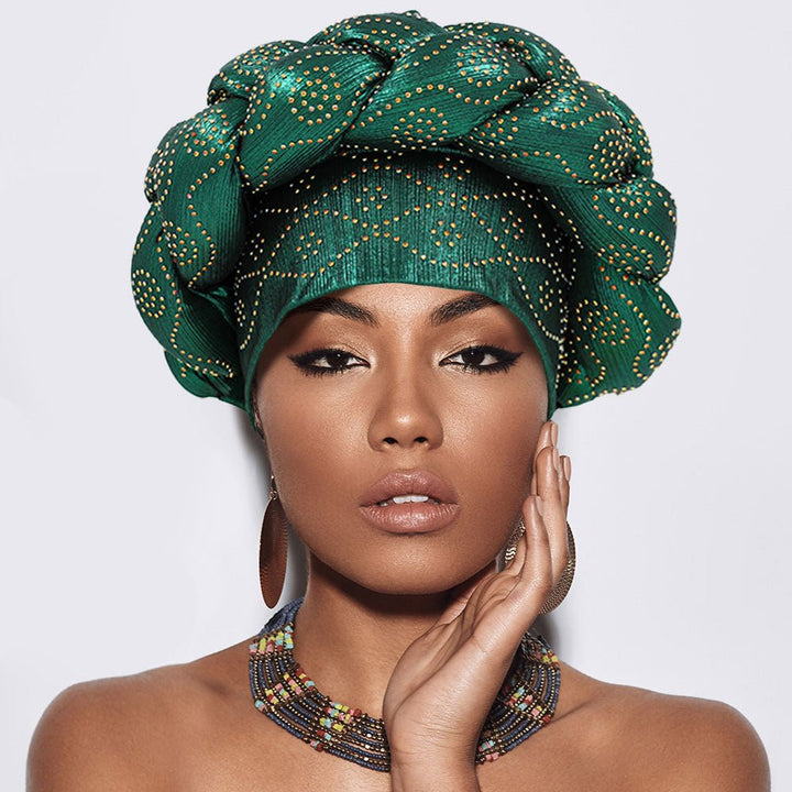 Bling Studded Braided Turban Hat - Especially Yours