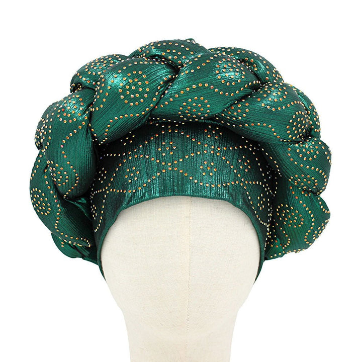 Bling Studded Braided Turban Hat - Especially Yours