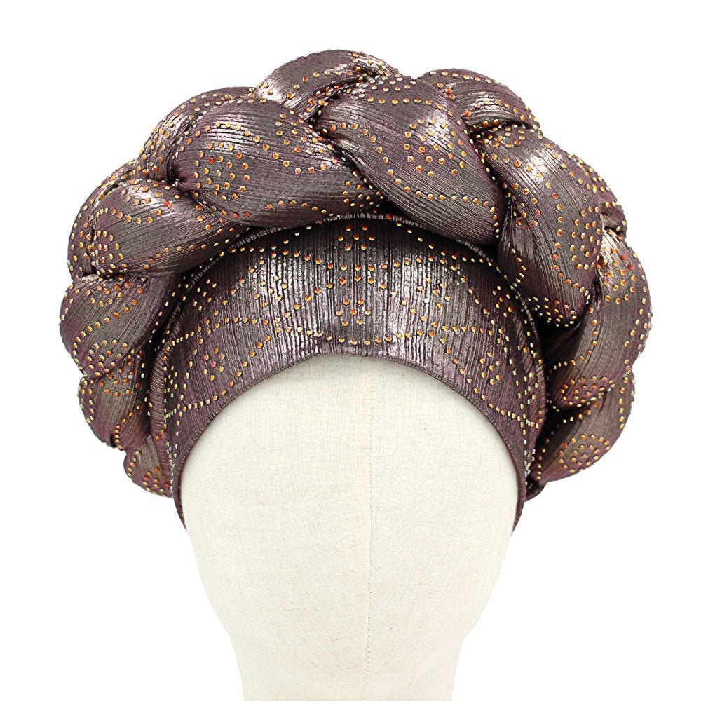 Bling Studded Braided Turban Hat - Especially Yours