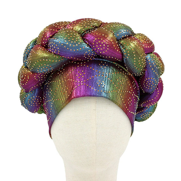 Bling Studded Braided Turban Hat - Especially Yours