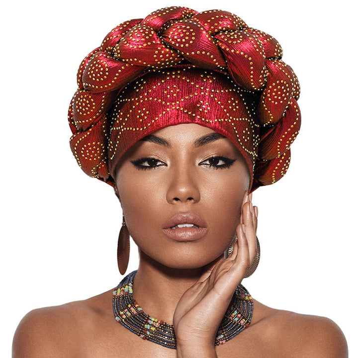 Bling Studded Braided Turban Hat - Especially Yours