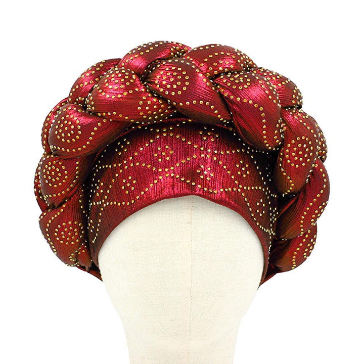 Bling Studded Braided Turban Hat - Especially Yours