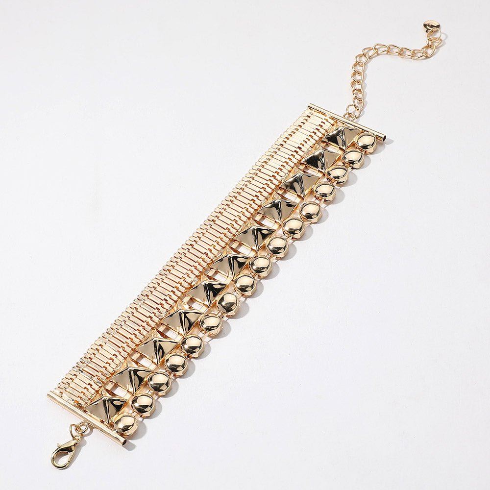 Abstract Metal Wide Bracelet - Especially Yours