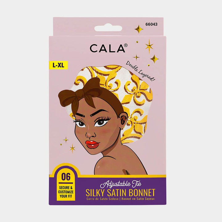 Yellow Crest Print Adjustable Bonnet - Especially Yours