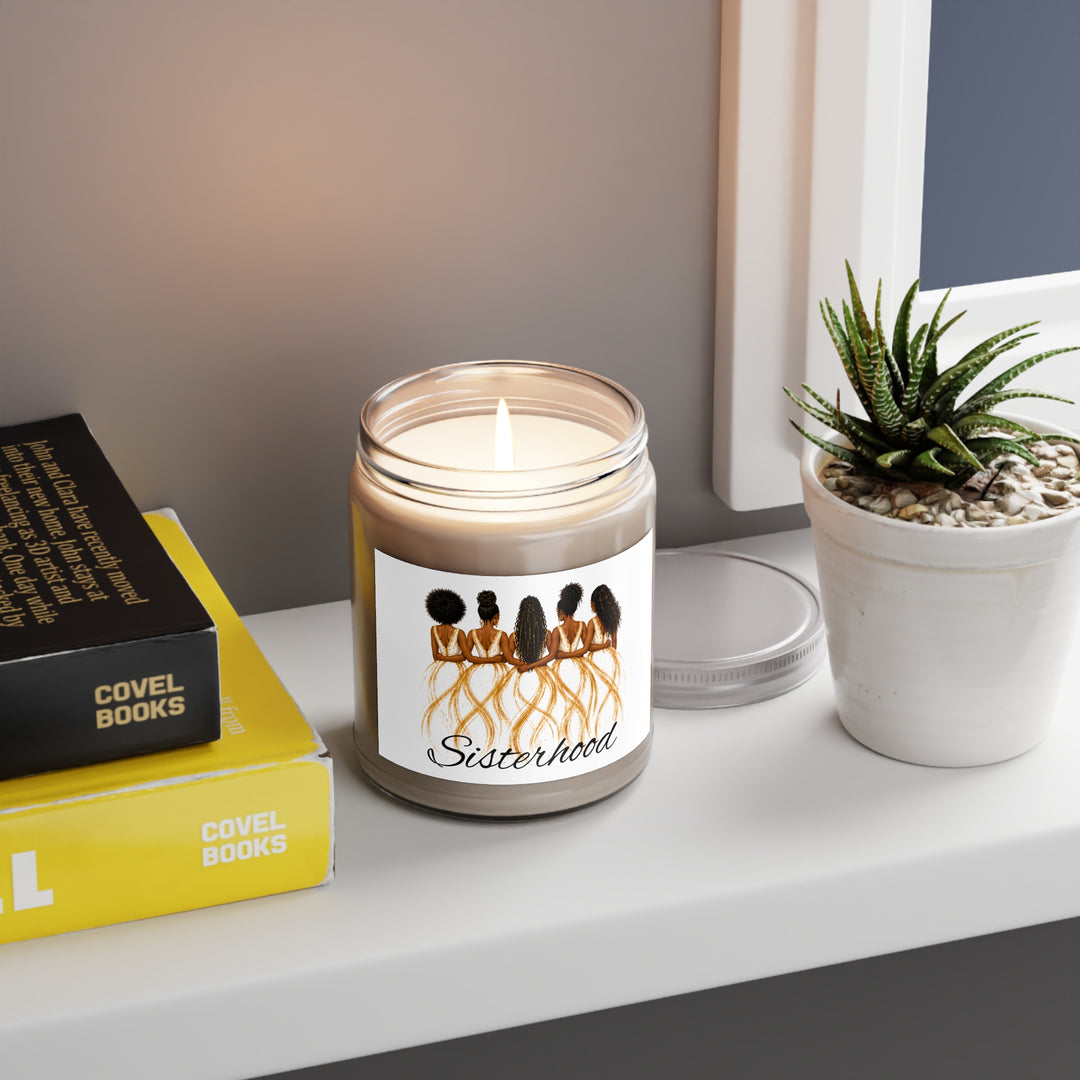 Sisterhood Soy Candle — 9oz Scented Jar with White Lid