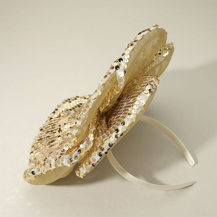 Sequin Flower Fascinator / Pin Brooch / Hair Band / Headband - Especially Yours