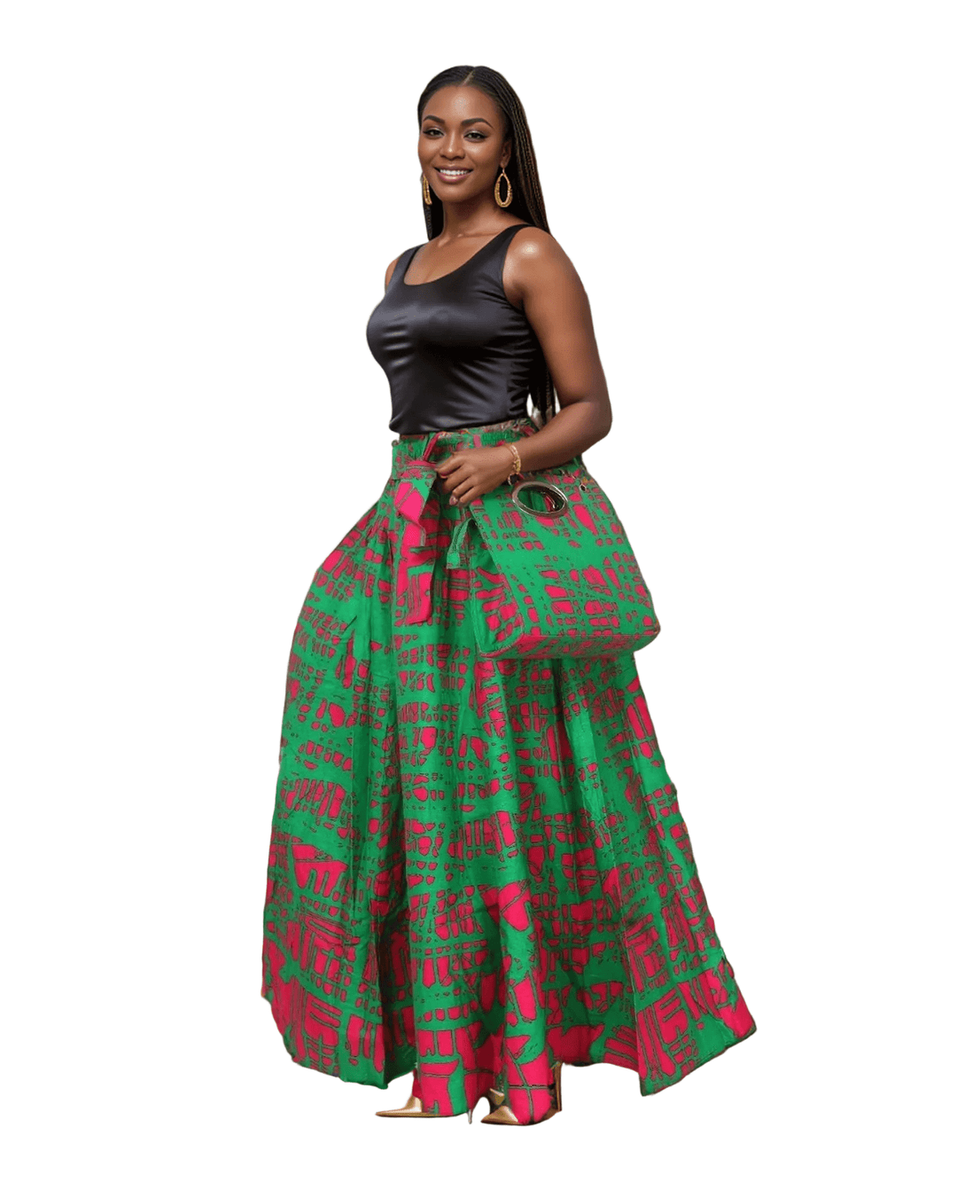 Wow!! Maxi Skirt & Shoulder Bag Set - Especially Yours