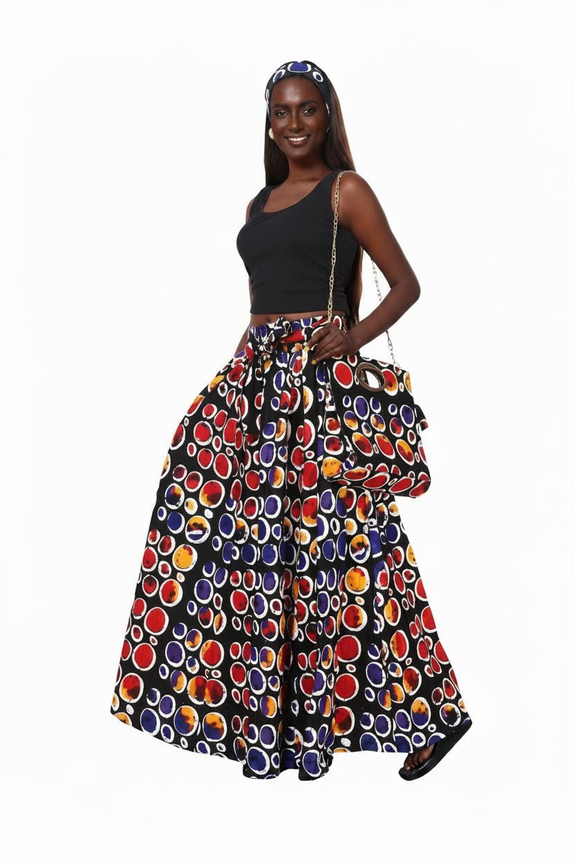 Take me with you! Maxi Skirt & Shoulder Bag Set - Especially Yours