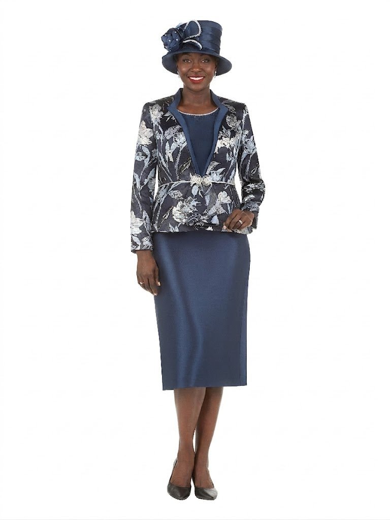 3pc Embellished Brcd+Silky Twl Skt Suit - Plus - Especially Yours